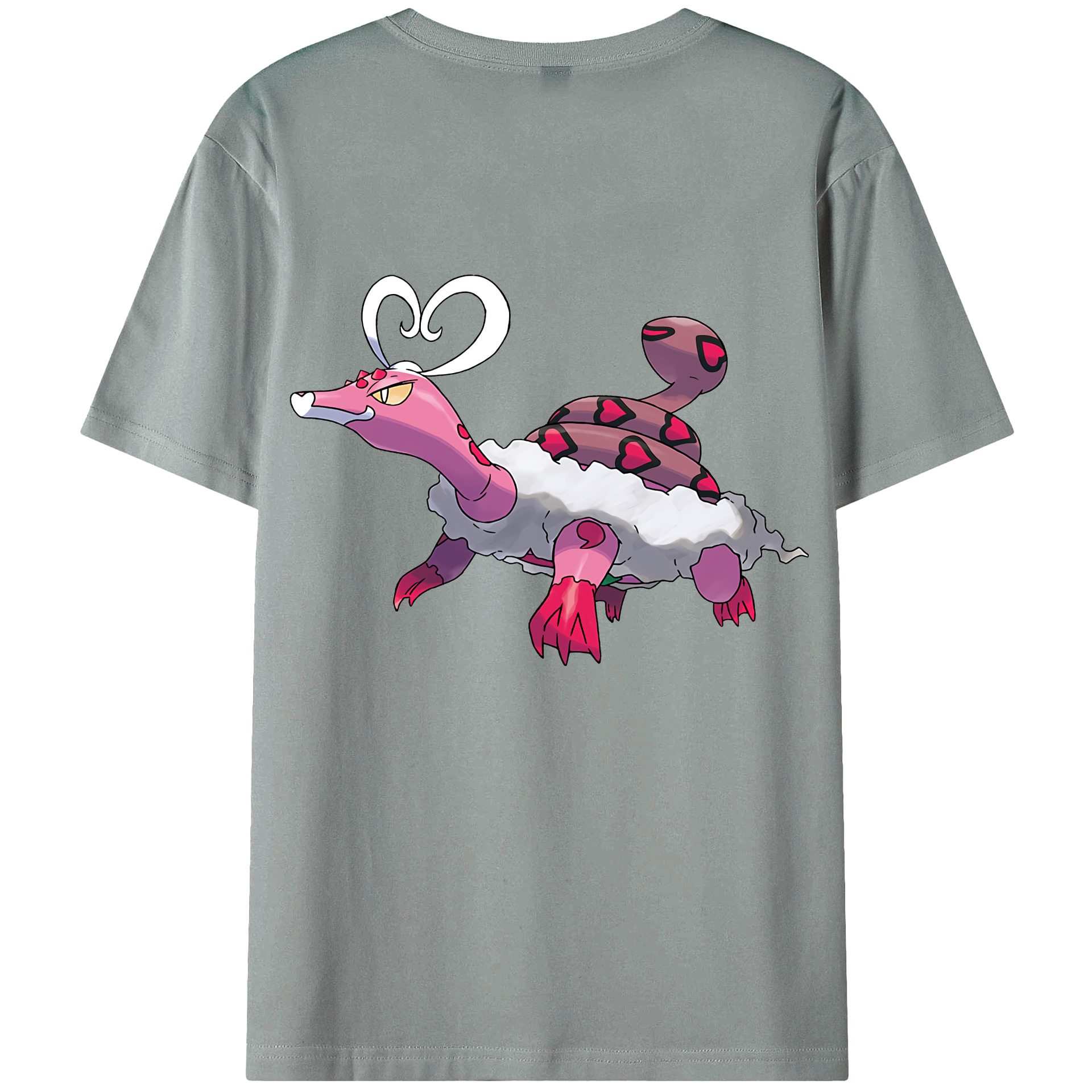 （画像用） ポケットモンスター Pokémon 綿100％ メンズ半袖Tシャツ（バックプリント） 通気性